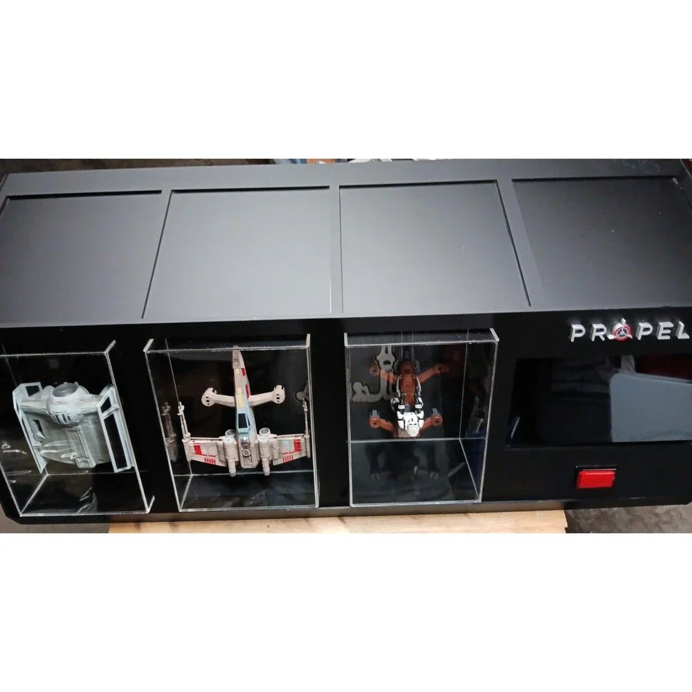 Propel Star Wars T-65 X-Wing Battle/Advance x1/74Z Speeder Bike Display Case